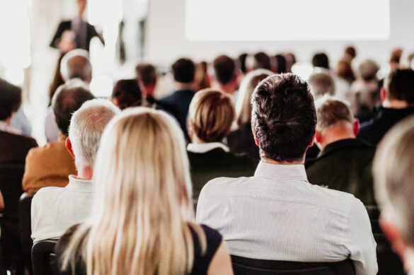 Audience in the lecture hall.